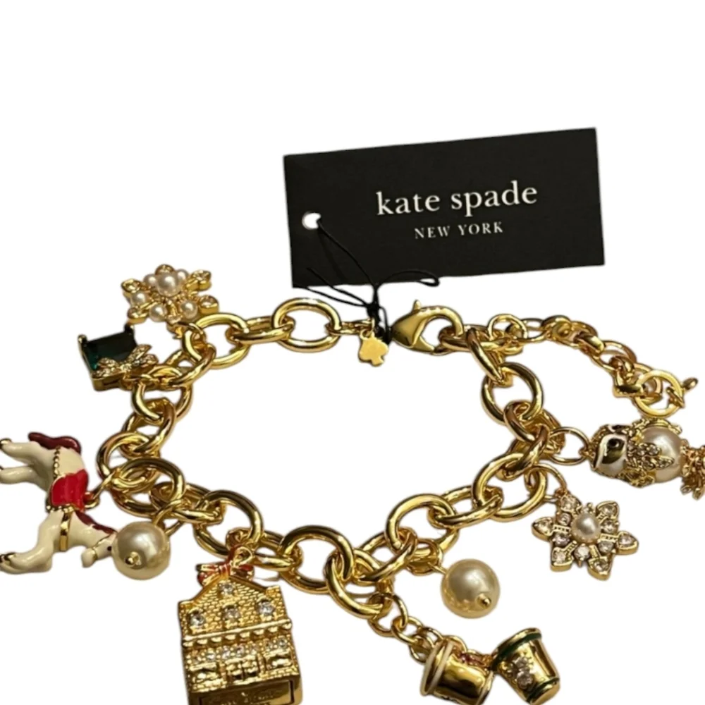 NWT NEW Kate Spade New York ♠️ Winter Wonderland Charm Bracelet - Picture 2 of 5